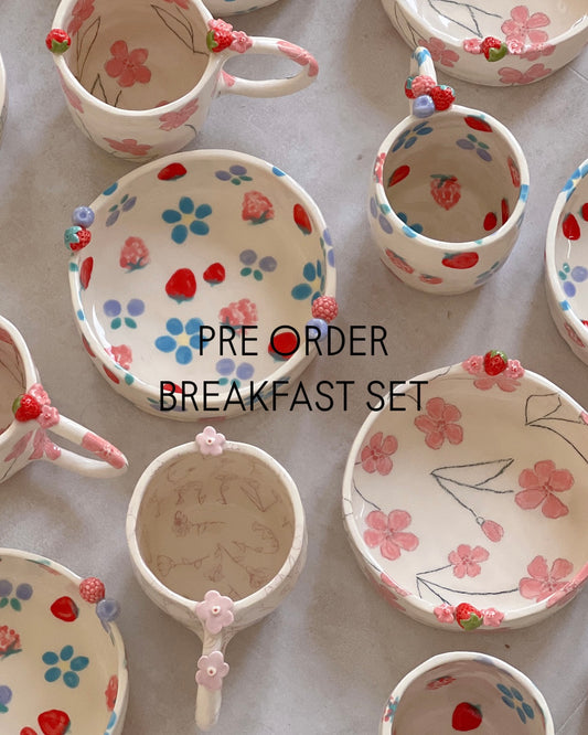 pre-order breakfast set (different designs)