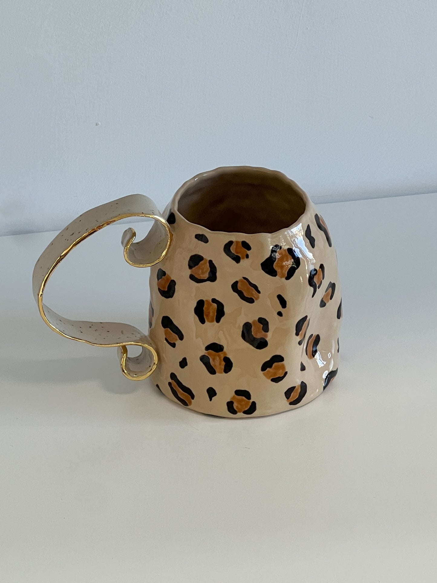 leopard print mug