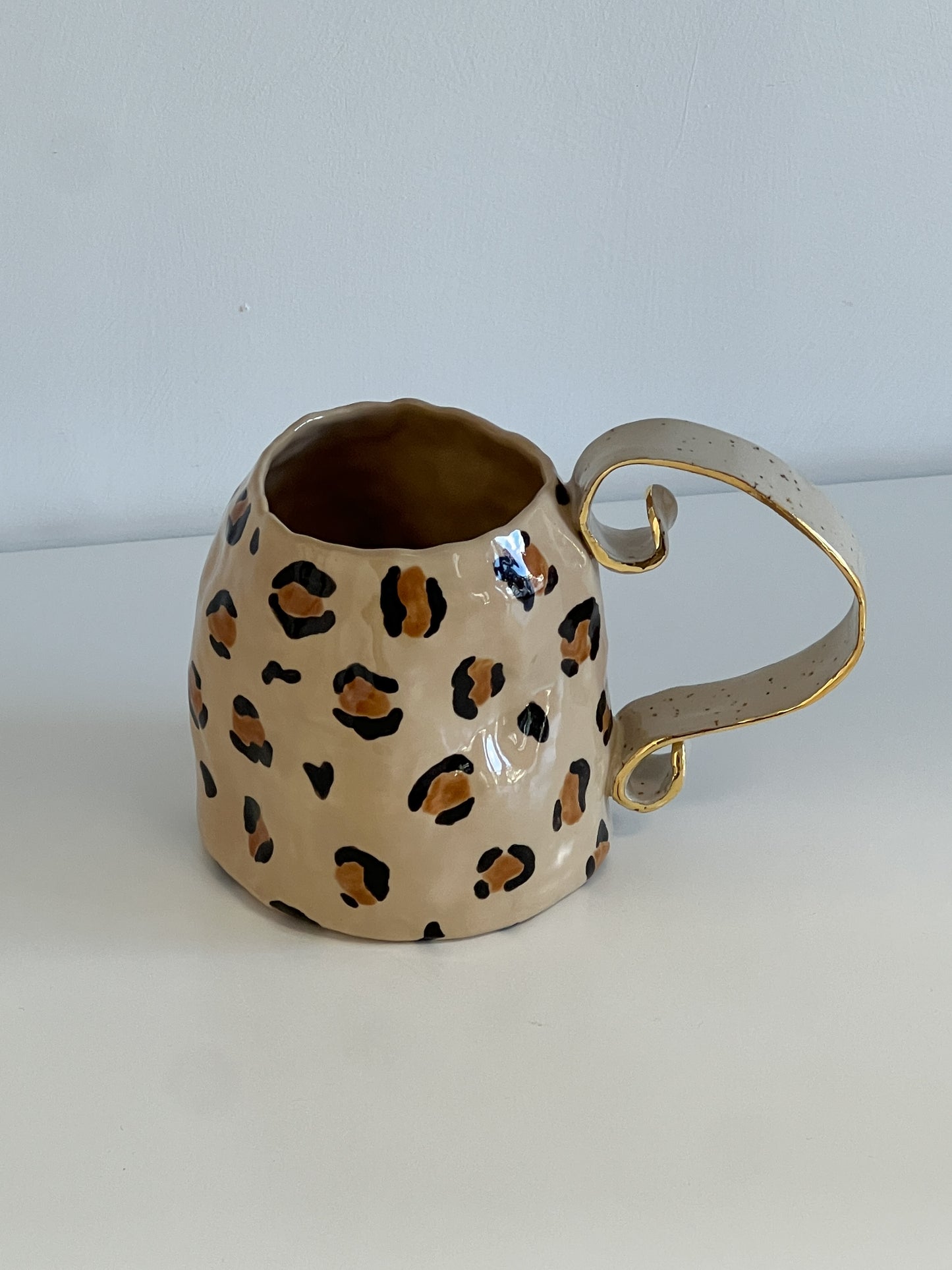 leopard print mug