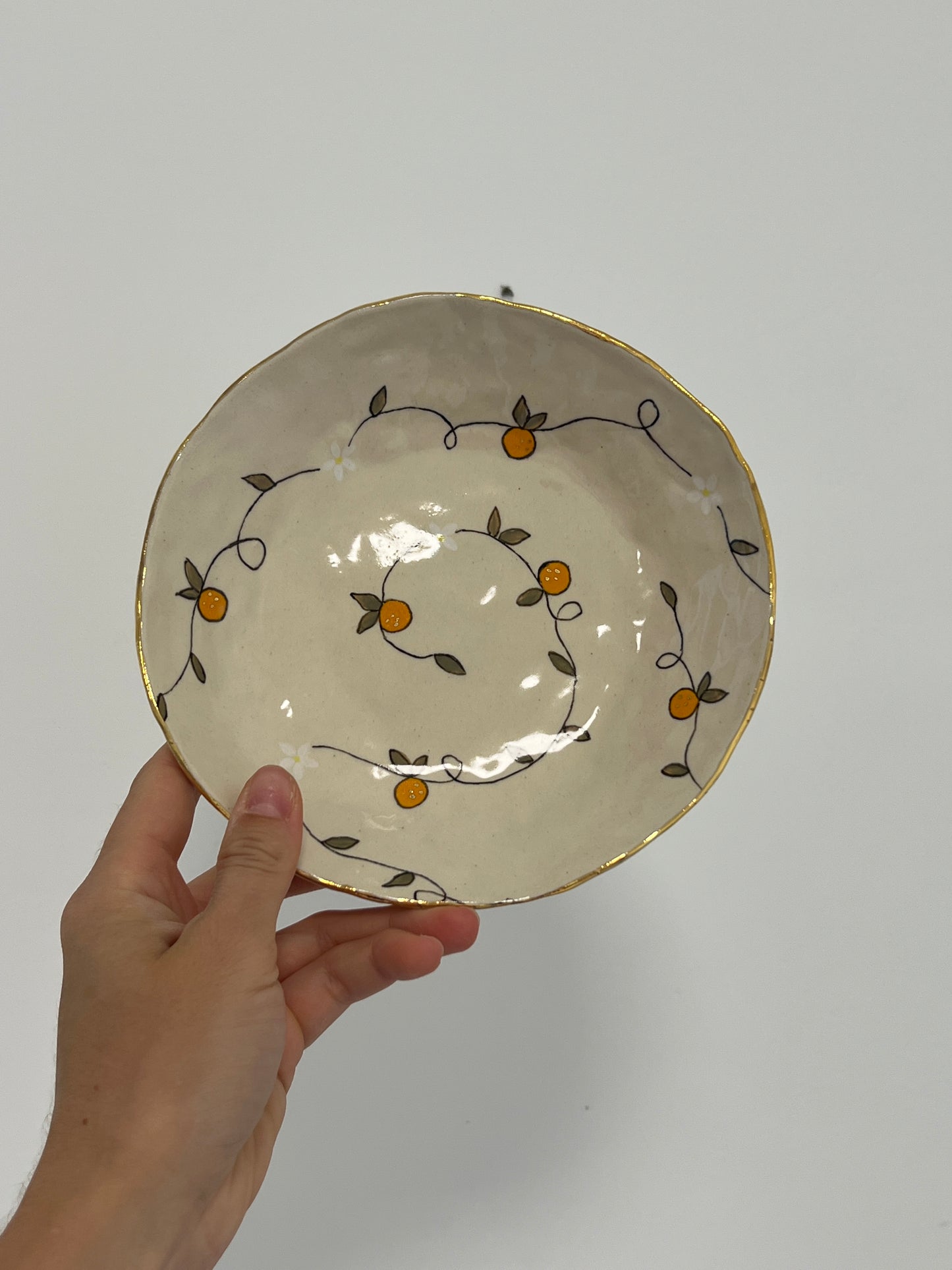 orange blossom plate