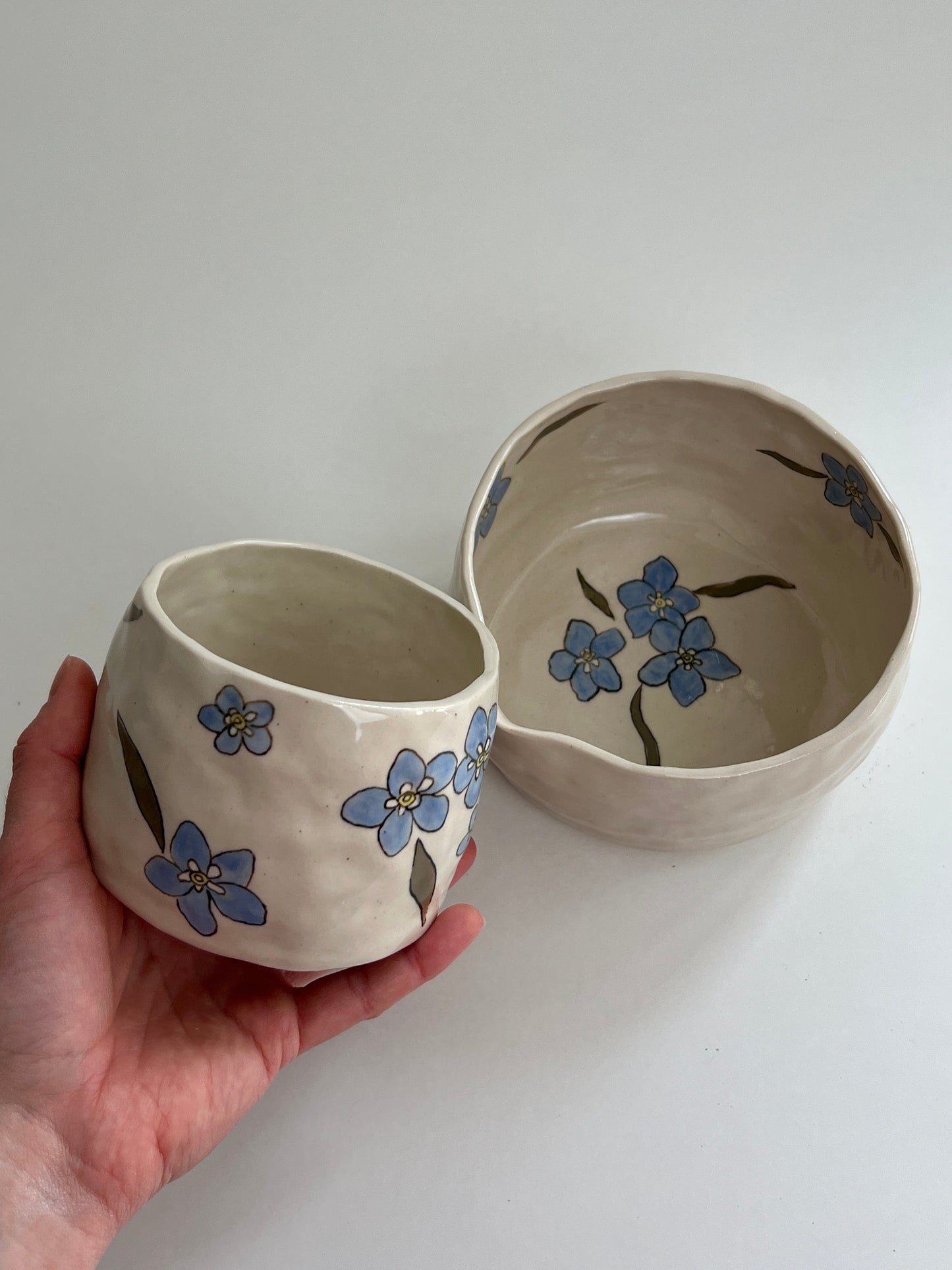 forget me not matcha set