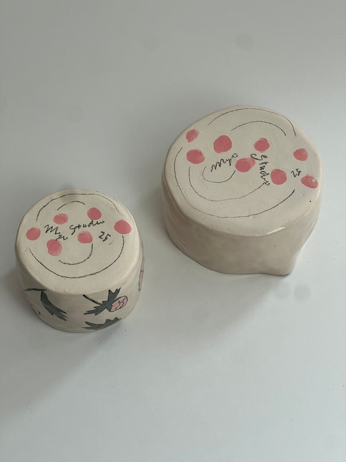 peonies matcha set