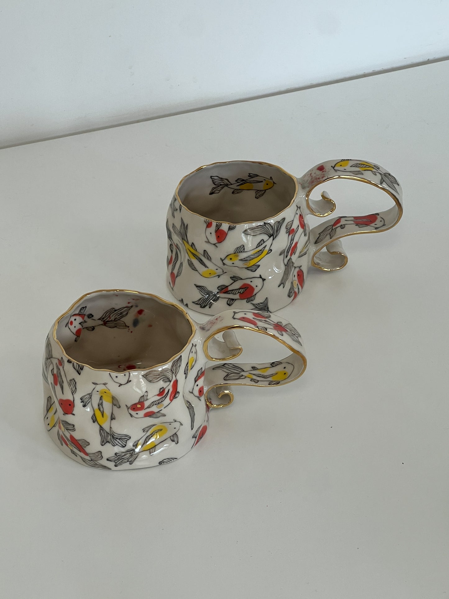 dancing koi mug