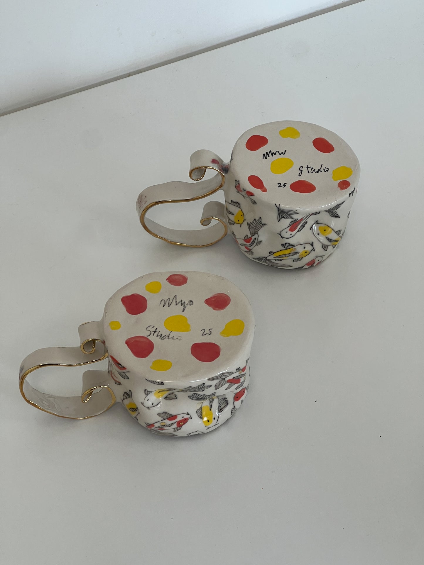 dancing koi mug