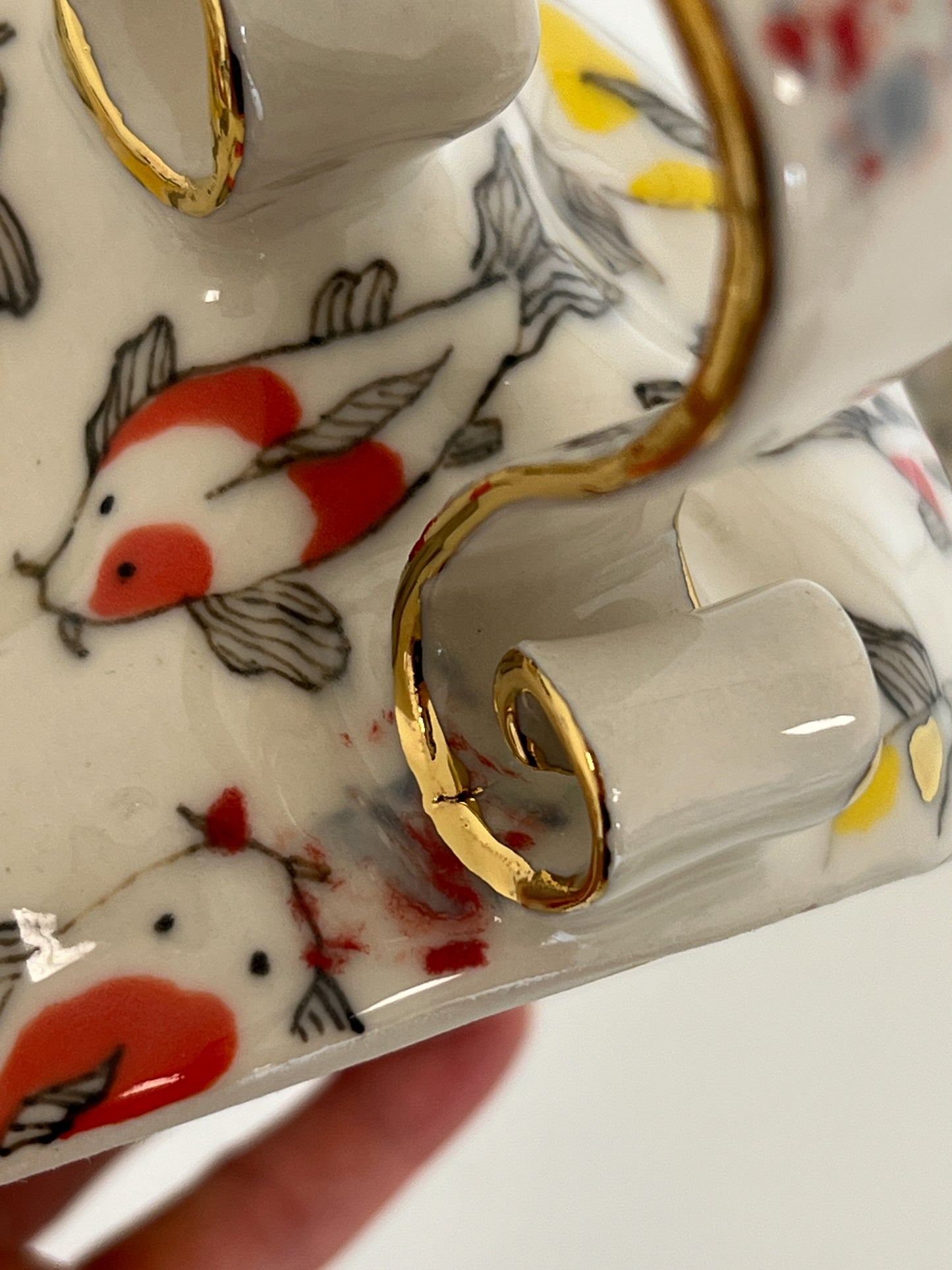 dancing koi mug