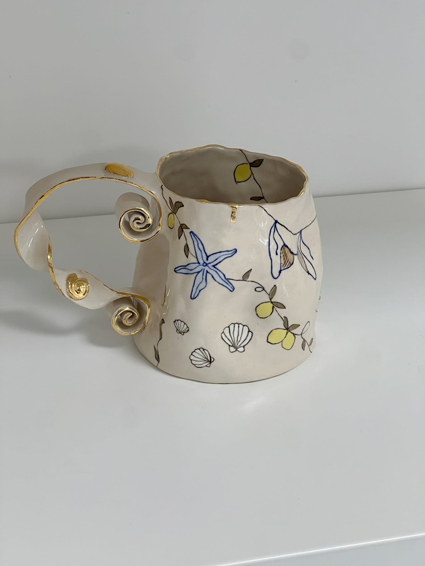 ''swirly lemon'' mug