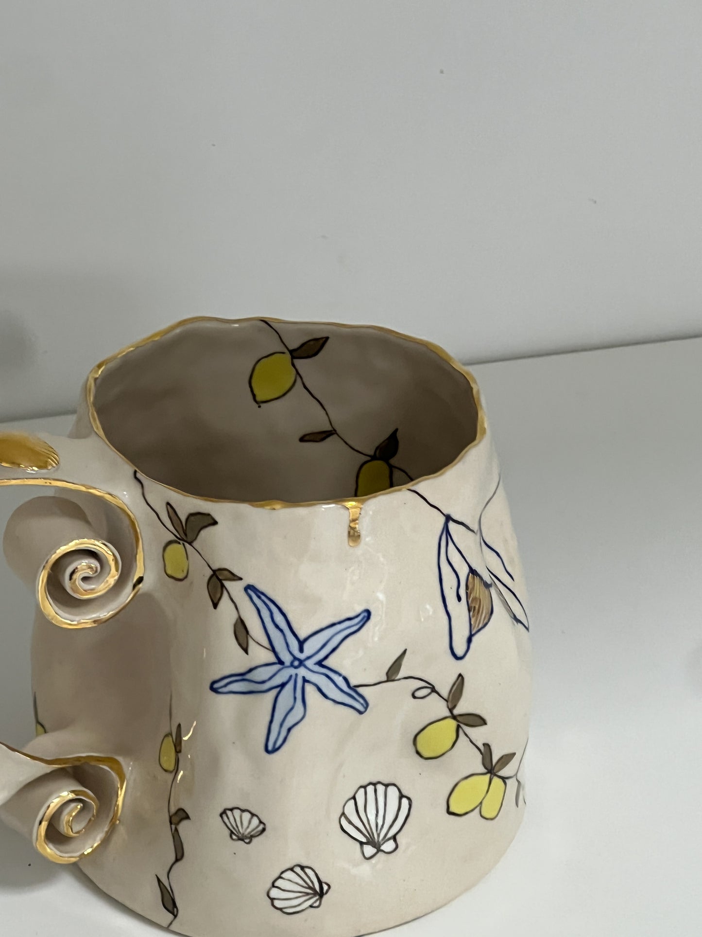 ''swirly lemon'' mug