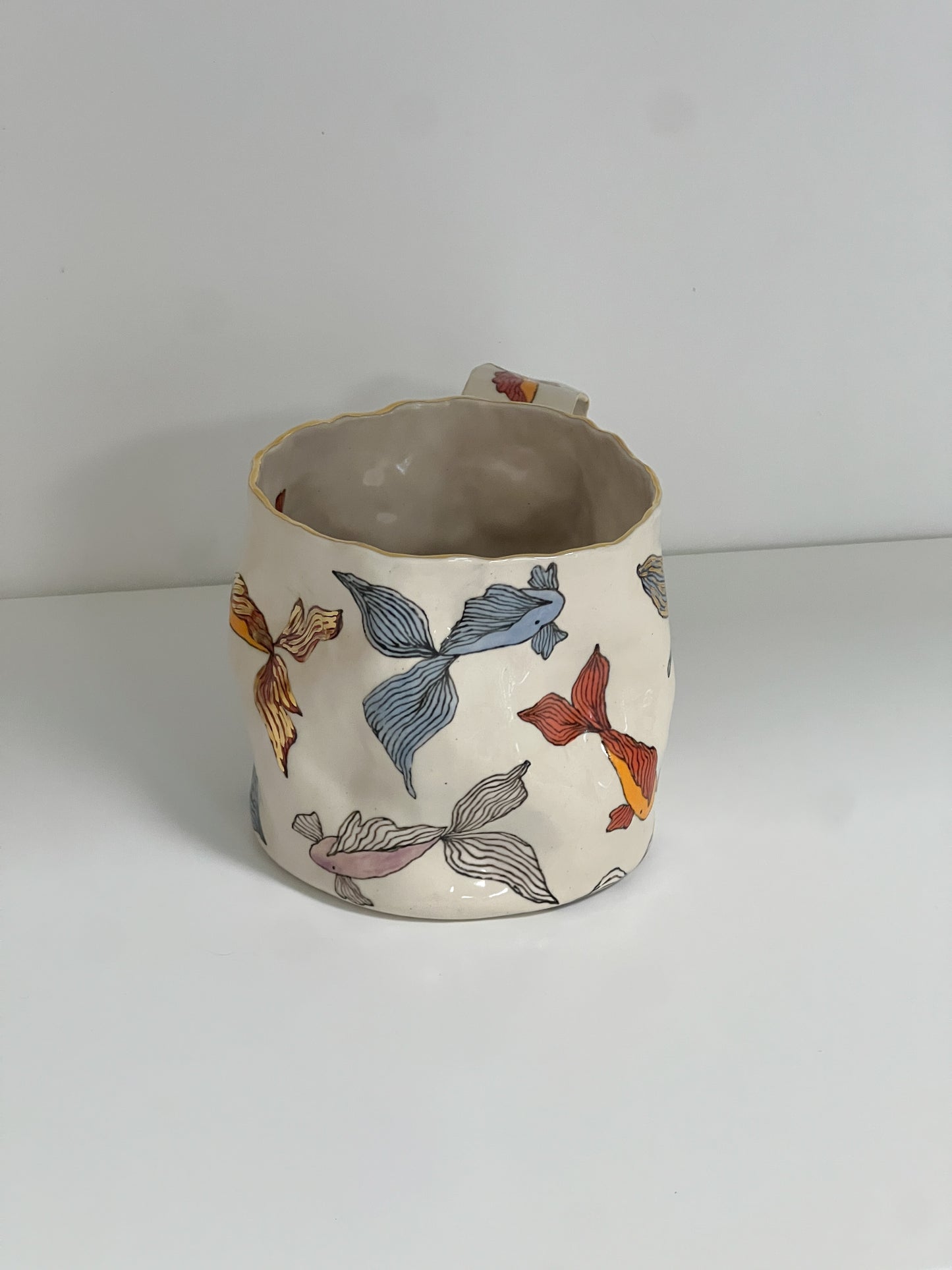 ''dancing fishes'' mug