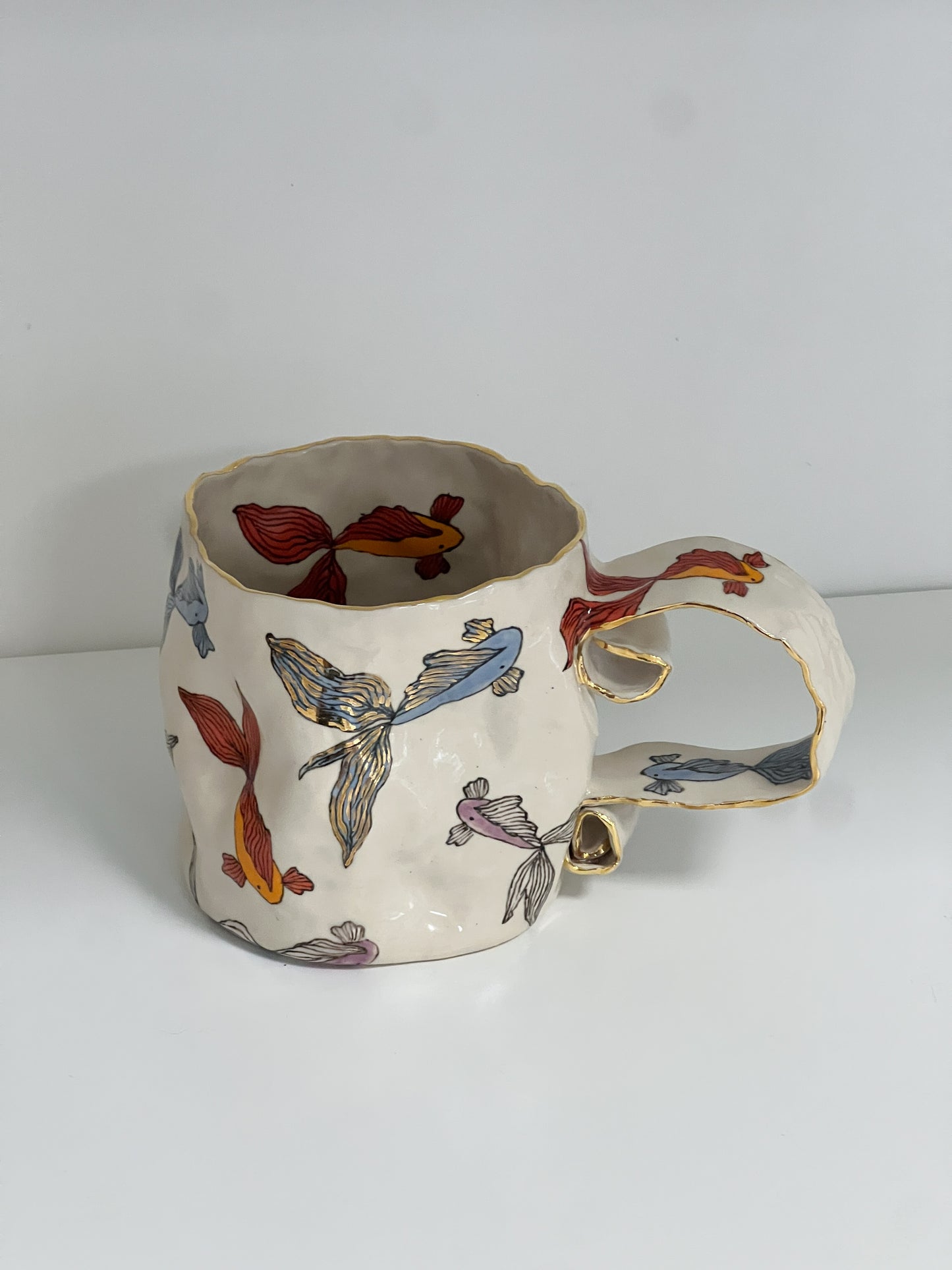 ''dancing fishes'' mug